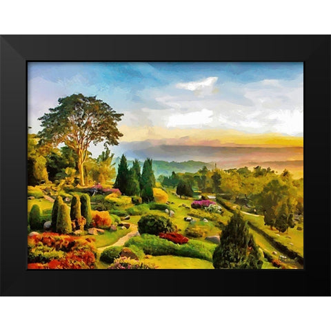 Beautiful Garden VI Black Modern Wood Framed Art Print by Medeiros, Celito