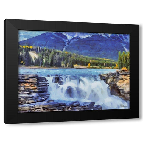 Rocky Mountains III Black Modern Wood Framed Art Print with Double Matting by Medeiros, Celito