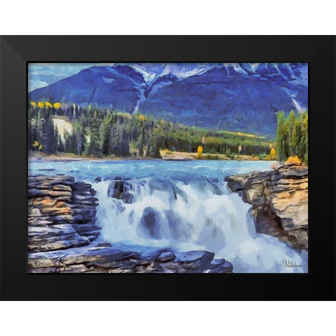 Rocky Mountains III Black Modern Wood Framed Art Print by Medeiros, Celito