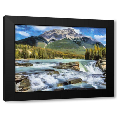 Rocky Mountains IV Black Modern Wood Framed Art Print with Double Matting by Medeiros, Celito