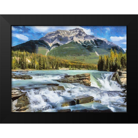 Rocky Mountains IV Black Modern Wood Framed Art Print by Medeiros, Celito