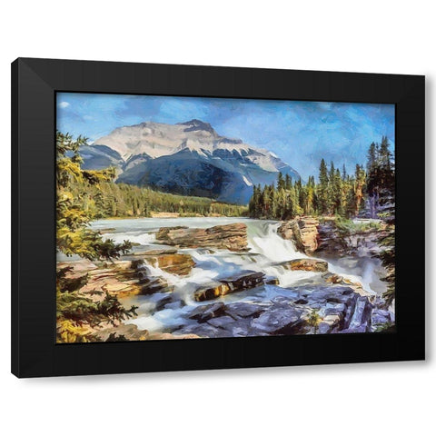 Rocky Mountains V Black Modern Wood Framed Art Print by Medeiros, Celito