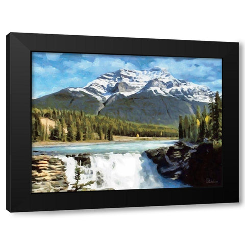 Rocky Mountains VI Black Modern Wood Framed Art Print with Double Matting by Medeiros, Celito