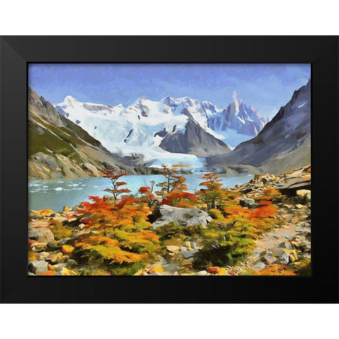 Rocky Mountains VII Black Modern Wood Framed Art Print by Medeiros, Celito