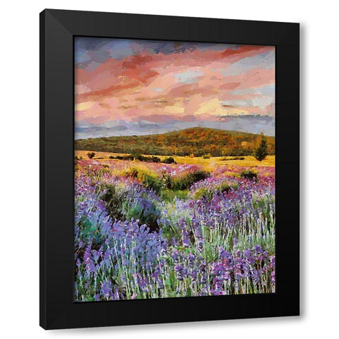 Flovers in the Mountains VII Black Modern Wood Framed Art Print by Medeiros, Celito