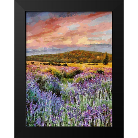 Flovers in the Mountains VII Black Modern Wood Framed Art Print by Medeiros, Celito