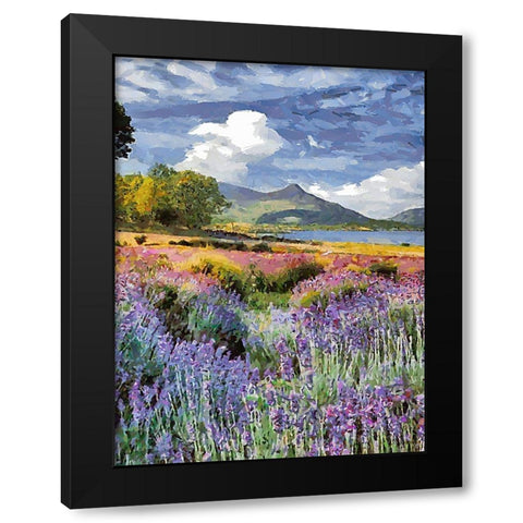 Flovers in the Mountains VIII Black Modern Wood Framed Art Print by Medeiros, Celito