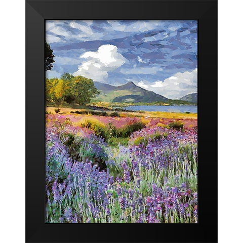 Flovers in the Mountains VIII Black Modern Wood Framed Art Print by Medeiros, Celito