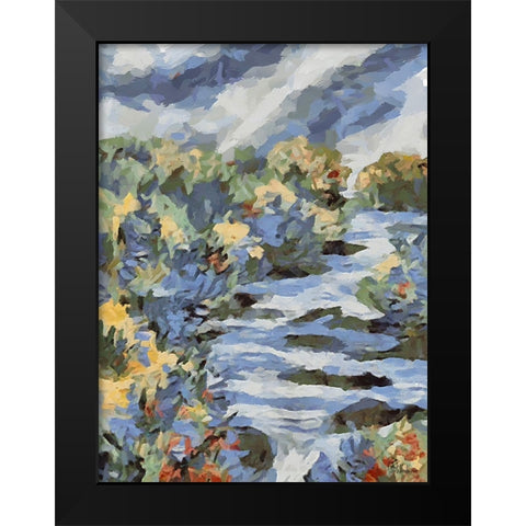 Landscapes in Monet Style IV Black Modern Wood Framed Art Print by Medeiros, Celito