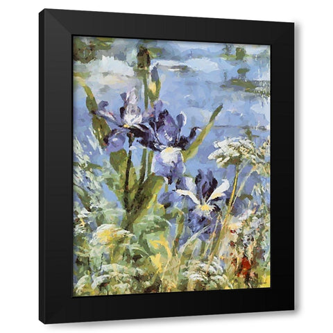 Landscapes in Monet Style VII Black Modern Wood Framed Art Print by Medeiros, Celito