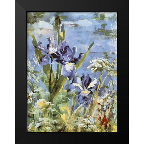 Landscapes in Monet Style VII Black Modern Wood Framed Art Print by Medeiros, Celito
