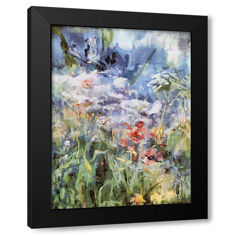 Landscapes in Monet Style VIII Black Modern Wood Framed Art Print by Medeiros, Celito