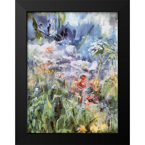 Landscapes in Monet Style VIII Black Modern Wood Framed Art Print by Medeiros, Celito