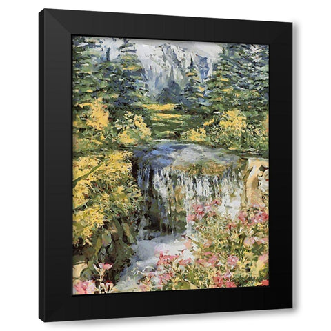 Landscapes in Monet Style X Black Modern Wood Framed Art Print by Medeiros, Celito