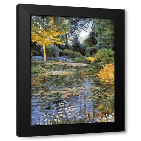 Landscapes in Monet Style XX Black Modern Wood Framed Art Print by Medeiros, Celito