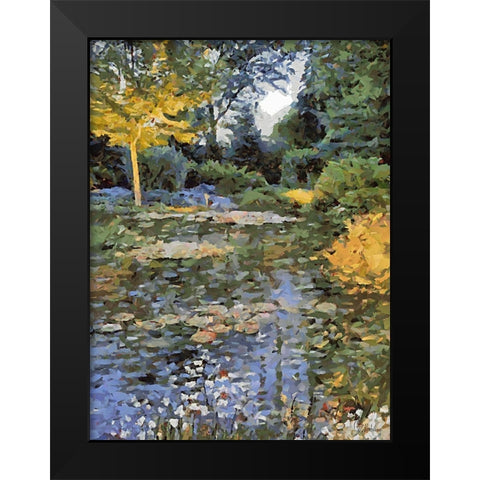 Landscapes in Monet Style XX Black Modern Wood Framed Art Print by Medeiros, Celito