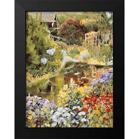 Landscapes in Monet StyleXXI Black Modern Wood Framed Art Print by Medeiros, Celito