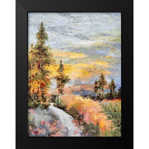 Landscapes in Monet Style XXIX Black Modern Wood Framed Art Print by Medeiros, Celito