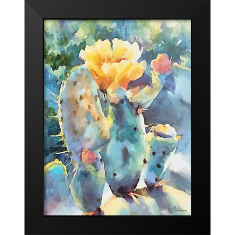 Cactus I Black Modern Wood Framed Art Print by Medeiros, Celito