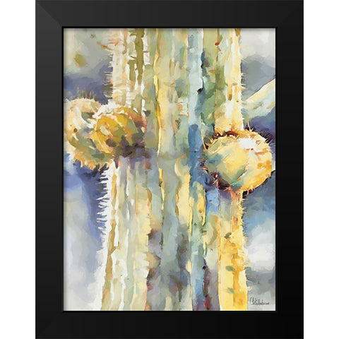 Cactus III Black Modern Wood Framed Art Print by Medeiros, Celito