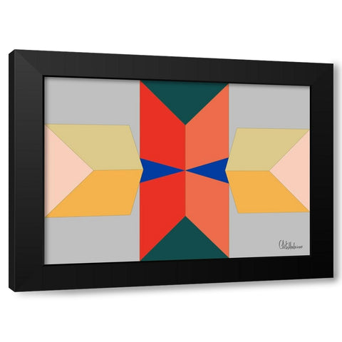 A Game with Abstract Shapes XXXVIII Black Modern Wood Framed Art Print by Medeiros, Celito