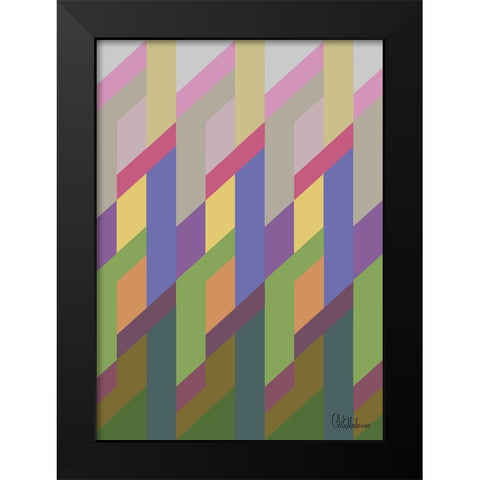 A Game with Abstract Shapes IL Black Modern Wood Framed Art Print by Medeiros, Celito