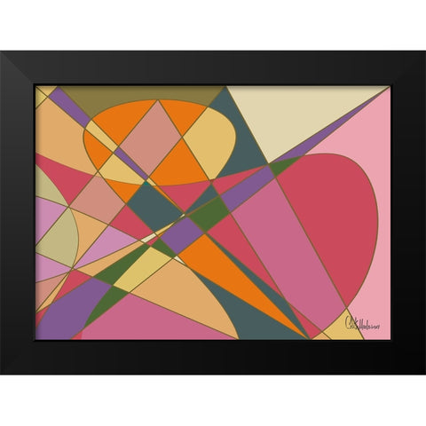 A Game with Abstract Shapes LI Black Modern Wood Framed Art Print by Medeiros, Celito