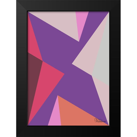 A Game with Abstract Shapes LII Black Modern Wood Framed Art Print by Medeiros, Celito