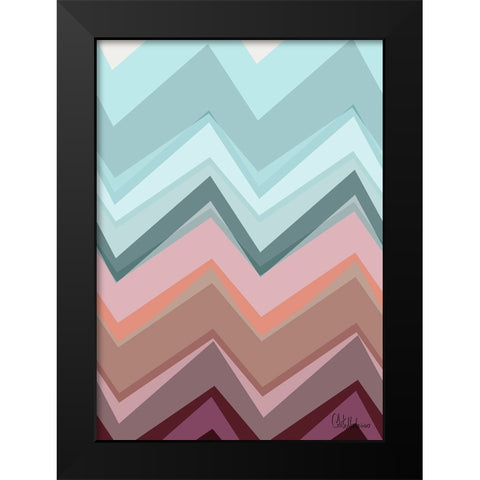 A Game with Abstract Shapes LIII Black Modern Wood Framed Art Print by Medeiros, Celito