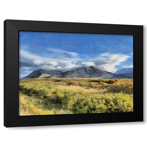 Beautiful nature in Iceland XI Black Modern Wood Framed Art Print by Medeiros, Celito