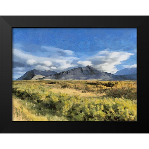 Beautiful nature in Iceland XI Black Modern Wood Framed Art Print by Medeiros, Celito