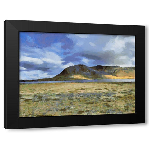 Beautiful nature in Iceland XVIII Black Modern Wood Framed Art Print by Medeiros, Celito