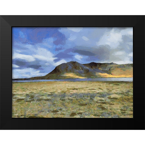 Beautiful nature in Iceland XVIII Black Modern Wood Framed Art Print by Medeiros, Celito