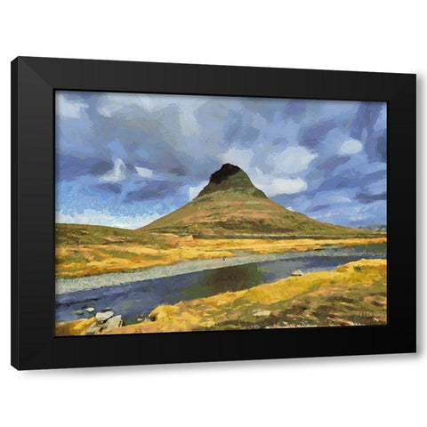 Beautiful nature in Iceland XX Black Modern Wood Framed Art Print by Medeiros, Celito