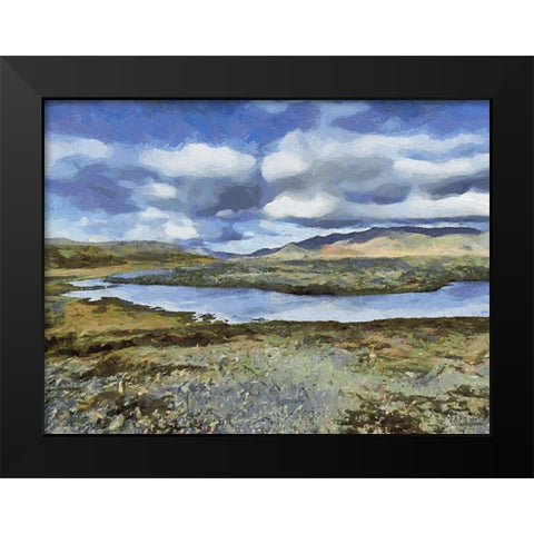 Beautiful nature in Iceland XXII Black Modern Wood Framed Art Print by Medeiros, Celito
