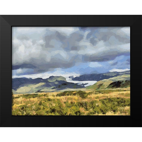 Beautiful nature in Iceland XXIII Black Modern Wood Framed Art Print by Medeiros, Celito