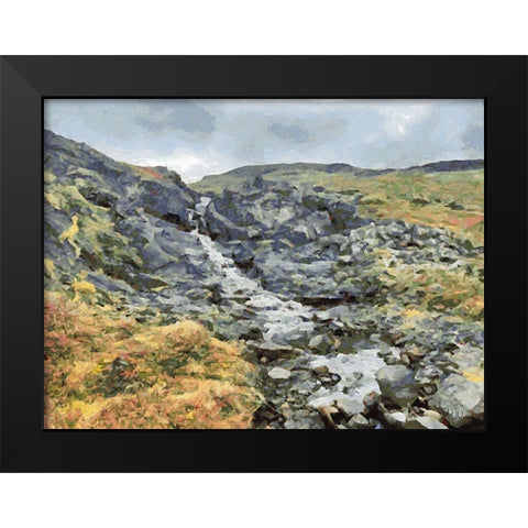 Beautiful nature in Iceland XXIV Black Modern Wood Framed Art Print by Medeiros, Celito