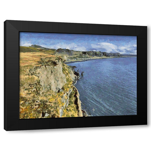 Beautiful nature in Iceland XXVII Black Modern Wood Framed Art Print by Medeiros, Celito