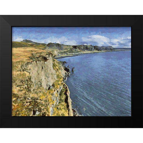 Beautiful nature in Iceland XXVII Black Modern Wood Framed Art Print by Medeiros, Celito
