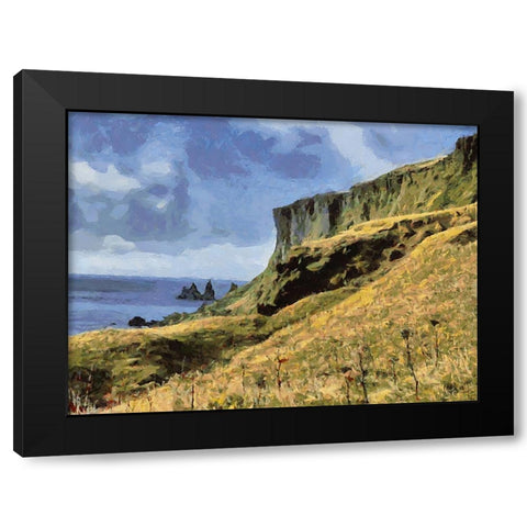 Beautiful nature in Iceland XXX Black Modern Wood Framed Art Print with Double Matting by Medeiros, Celito