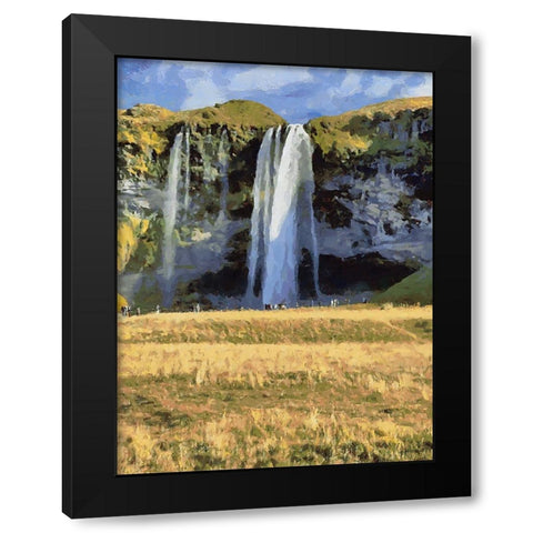 Beautiful nature in Iceland XXXVII Black Modern Wood Framed Art Print with Double Matting by Medeiros, Celito