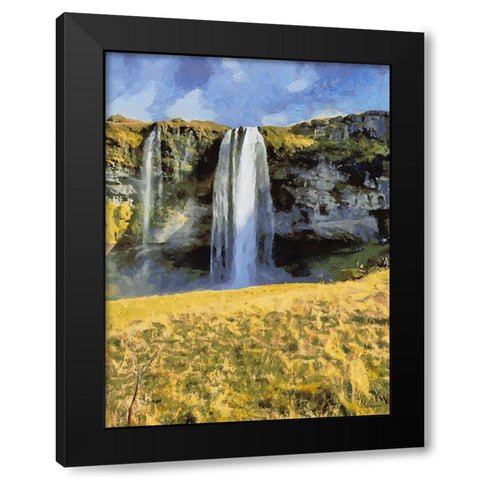 Beautiful nature in Iceland XXXVIII Black Modern Wood Framed Art Print with Double Matting by Medeiros, Celito