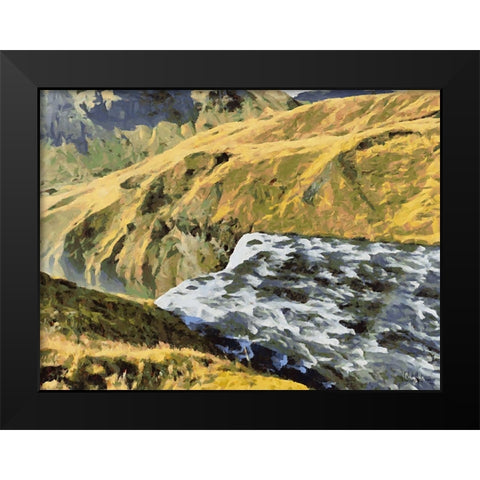 Beautiful nature in Iceland XLIII Black Modern Wood Framed Art Print by Medeiros, Celito