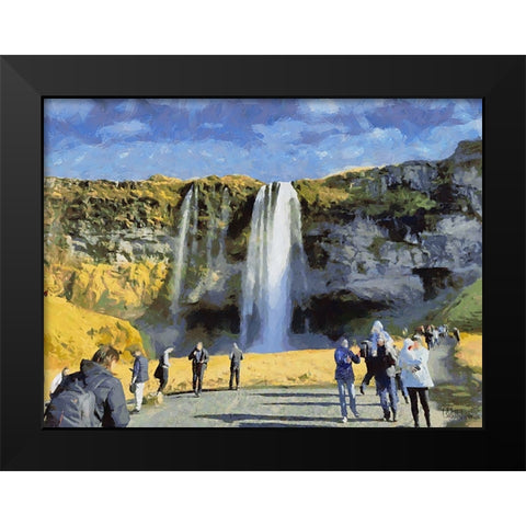 Beautiful nature in Iceland XLIV Black Modern Wood Framed Art Print by Medeiros, Celito