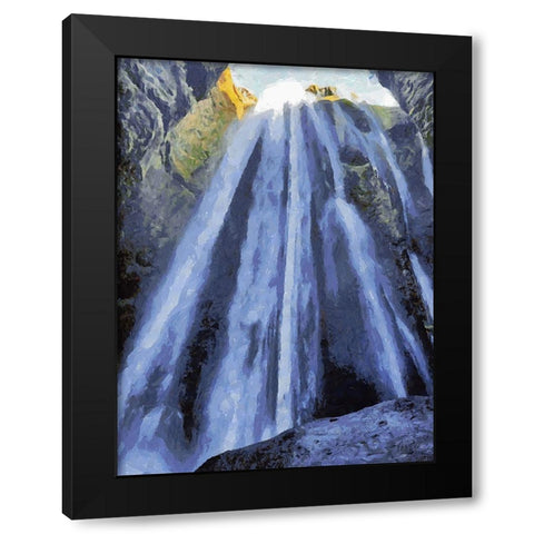 Beautiful nature in Iceland XLVI Black Modern Wood Framed Art Print by Medeiros, Celito