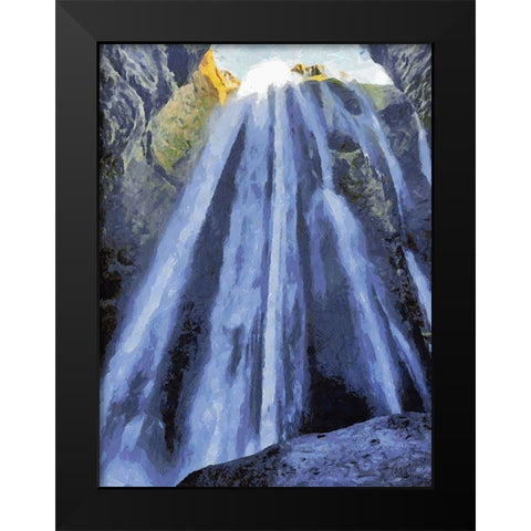 Beautiful nature in Iceland XLVI Black Modern Wood Framed Art Print by Medeiros, Celito