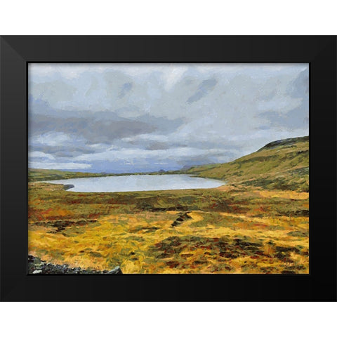 Beautiful nature in Iceland LV Black Modern Wood Framed Art Print by Medeiros, Celito