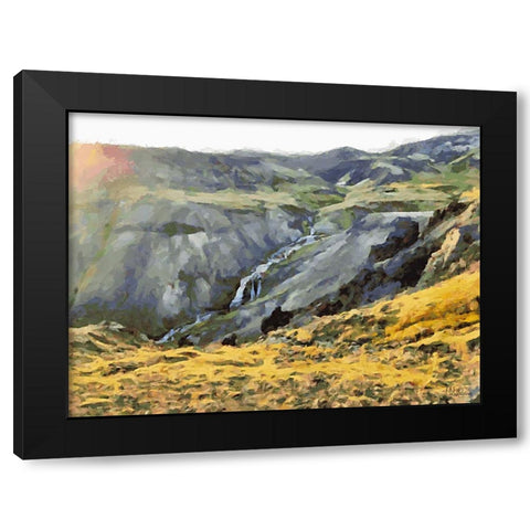 Beautiful nature in Iceland LVII Black Modern Wood Framed Art Print with Double Matting by Medeiros, Celito