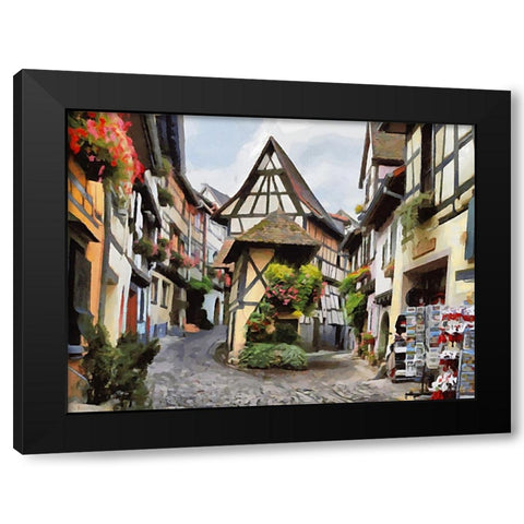 Travel Destination around the World VIII Black Modern Wood Framed Art Print by Medeiros, Celito