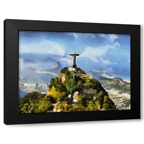 Travel Destination around the World XI Black Modern Wood Framed Art Print with Double Matting by Medeiros, Celito